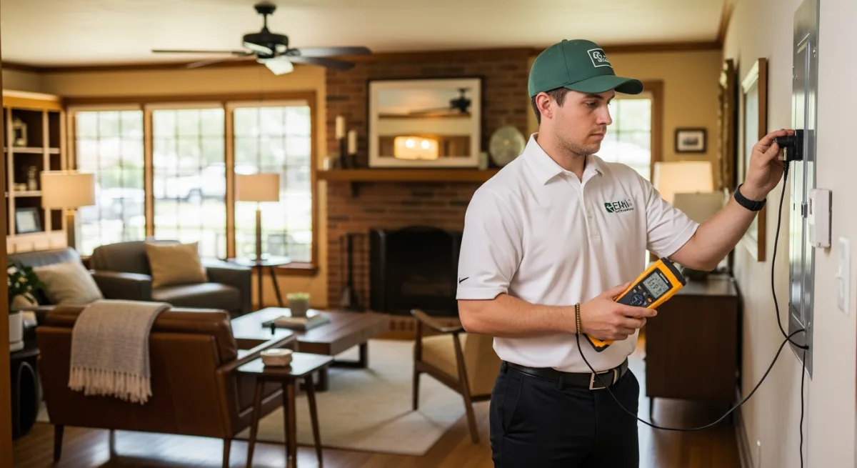 EMF assessment in a mid-century ranch home in Garland, Texas