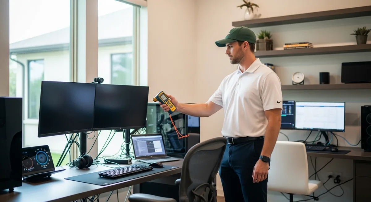 Professional EMF testing near the Telecom Corridor in Richardson, Texas